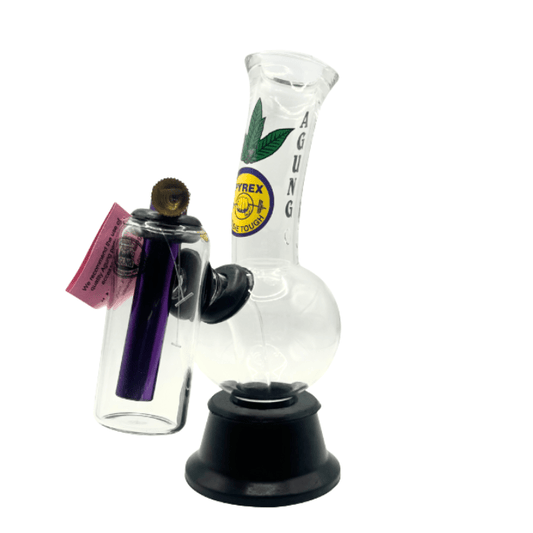 Agung Double Chamber Glass Bong 20cm - Bong Empire