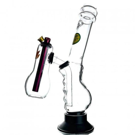 Agung Gripper Double Chamber Glass Bong 33cm - Bong Empire