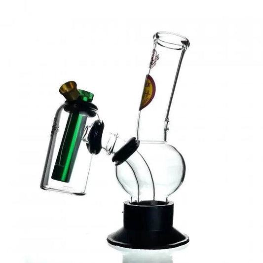 Agung Shorty Double Chamber Glass Bong 18cm - Bong Empire