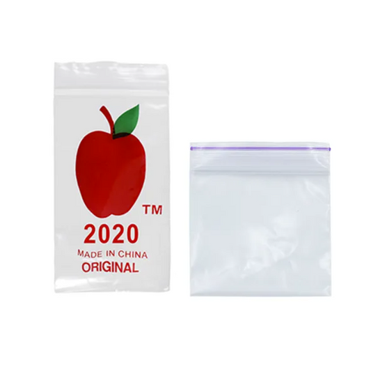 2020 Apple Bags 100 Pack 50x50mm