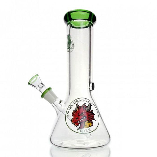 Agung Dragon Beaker Glass Bong 25cm Green - Bong Empire