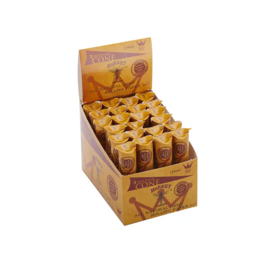 Hornet 3 Pack Hemp Pre Rolled Cones 110mm ( King Size)