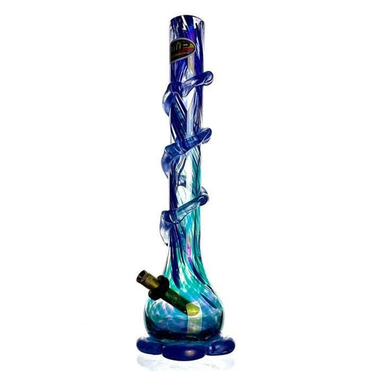 MWP 3G Extra Large Swirl Glass Bong 37cm - Bong Empire