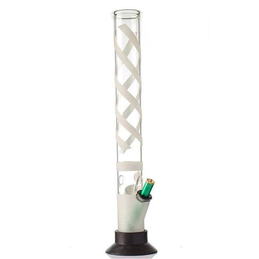 MWP Spiral Didgeridoo Straight Tube Glass Bong 46cm - Bong Empire