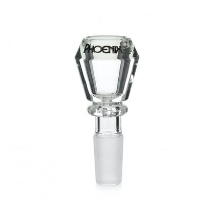 Phoenix Star Diamond Glass Cone 14mm Clear - Bong Empire