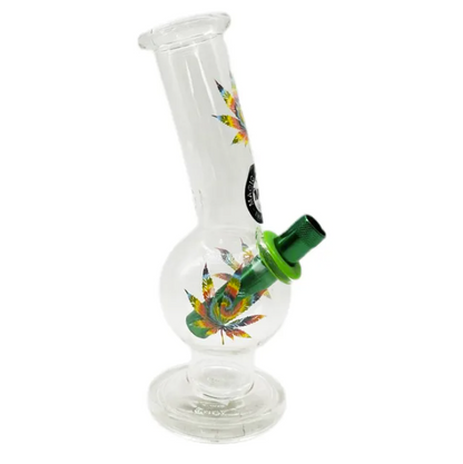 MWP Bent Bubble Glass Bong Flower 20cm