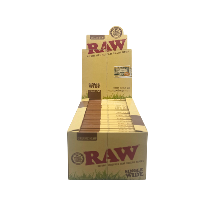 RAW Organic Hemp Single Wide Rolling Papers