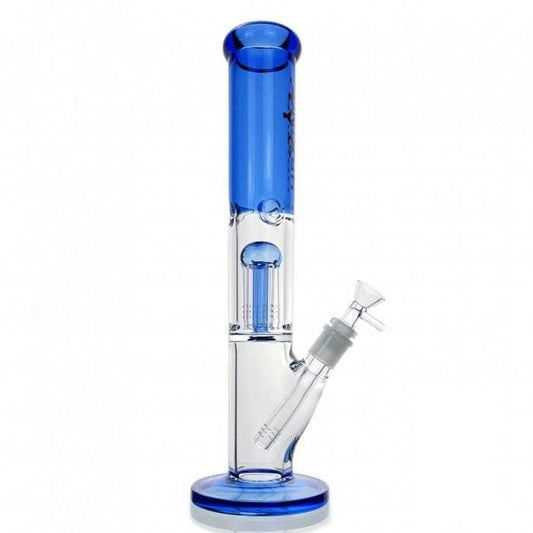 Six Arm Percolator Straight Tube Glass Bong 36cm - Bong Empire