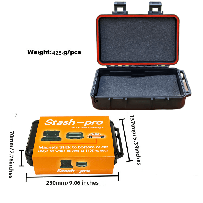 Stash Pro Magnetic Airtight Car Storage Box - Bong Empire