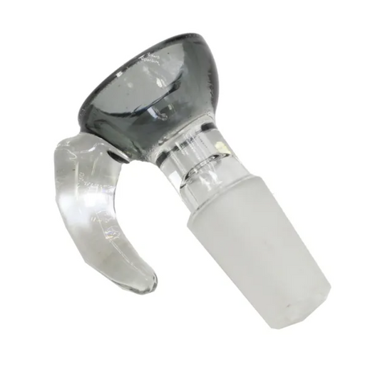 14mm Stone Age Grey Glass Cone Piece